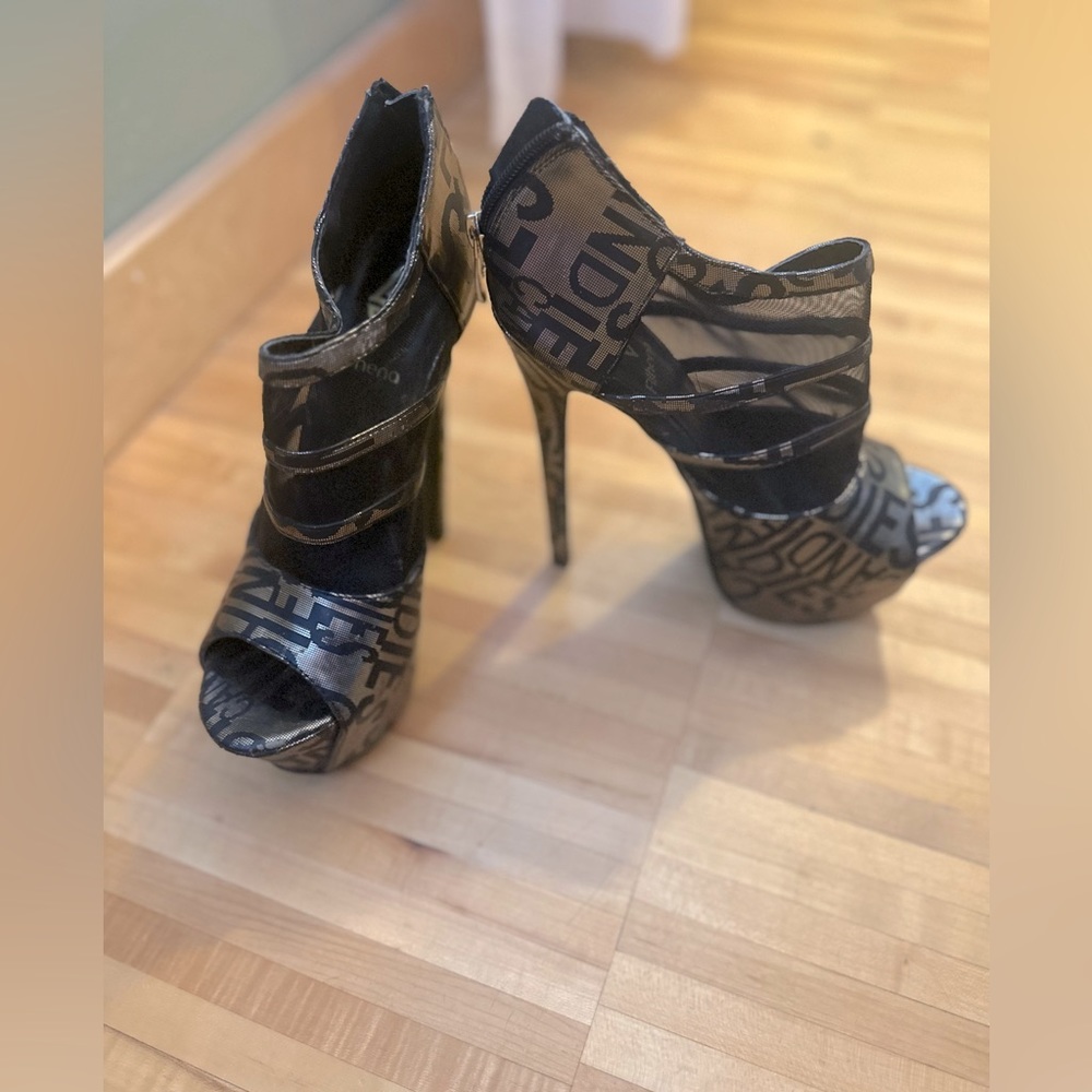 Athena Open Toe Pump Shoes